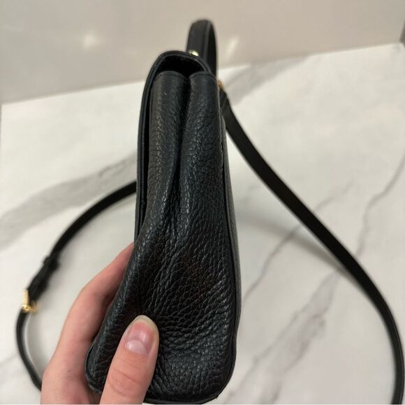 MICHAEL Michael Kors Pebbled Black Leather Callie Top Handle Bag - Picture 9 of 16